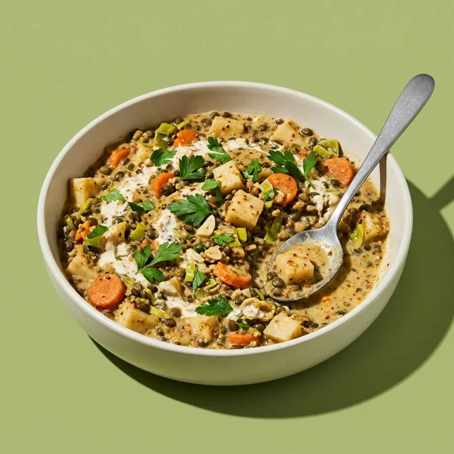 Celeriac, lentil and mustard stew, photo 3
