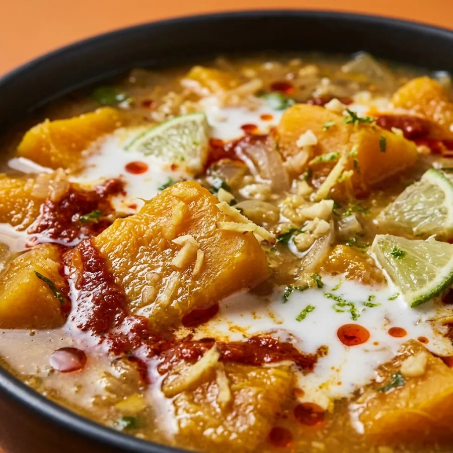 Kürbis-Limetten-Suppe nach thailändischer Art, Foto 2