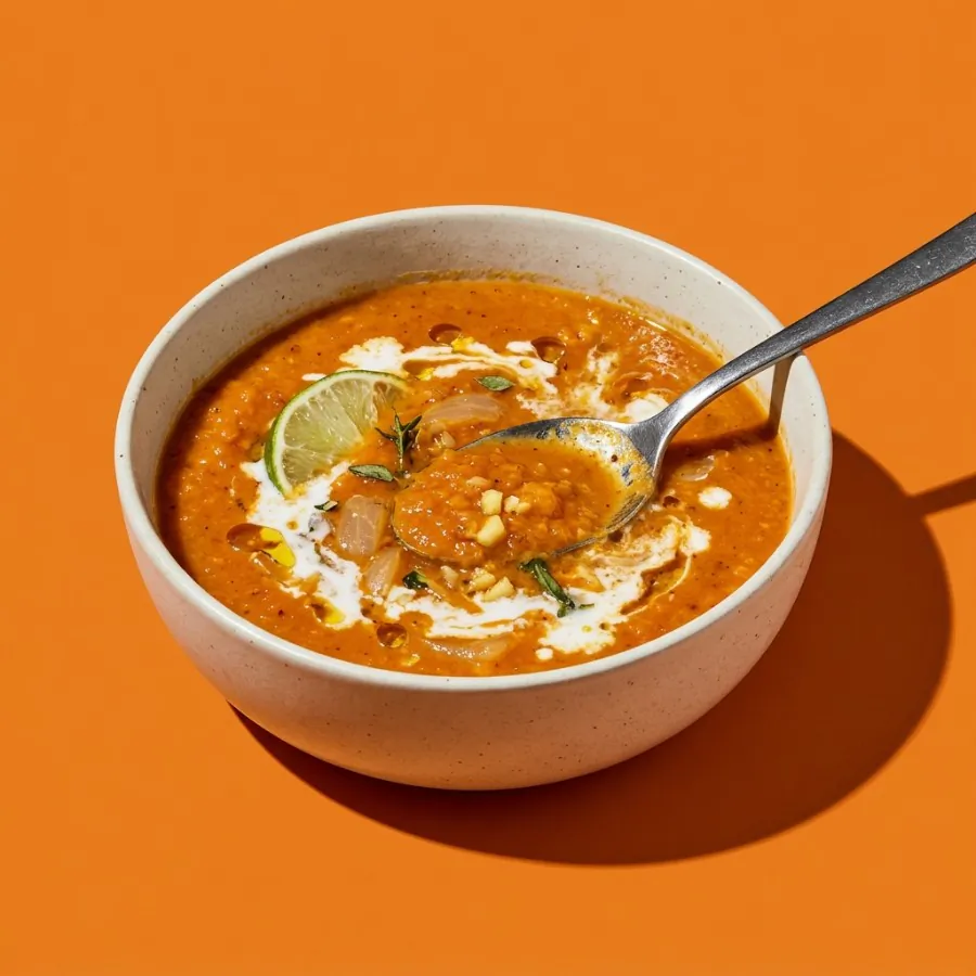 Kürbis-Limetten-Suppe nach thailändischer Art, Foto 3