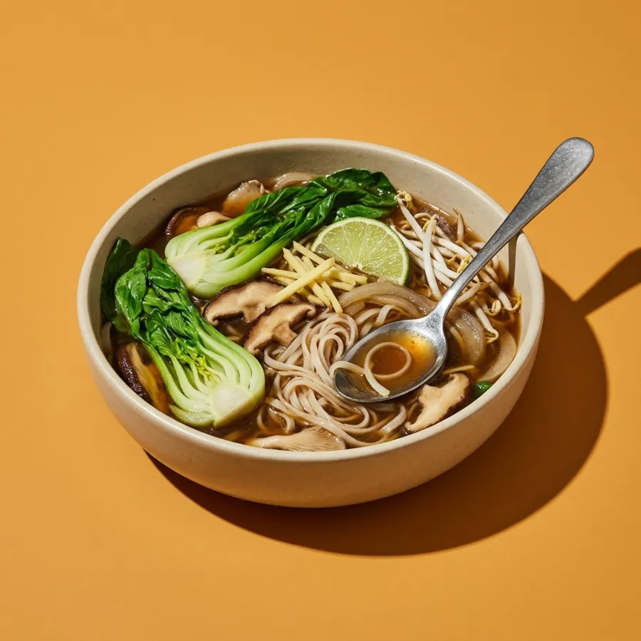Sopa de champiñones al estilo pho, foto 3