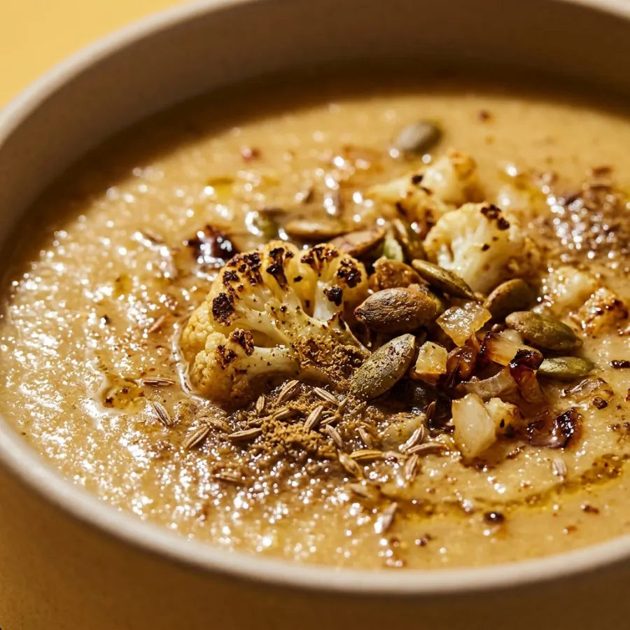 Sopa de couve-flor assada com cominho, foto 2