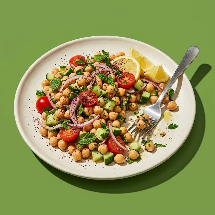 Chickpea salad with sumac and mint, photo 3