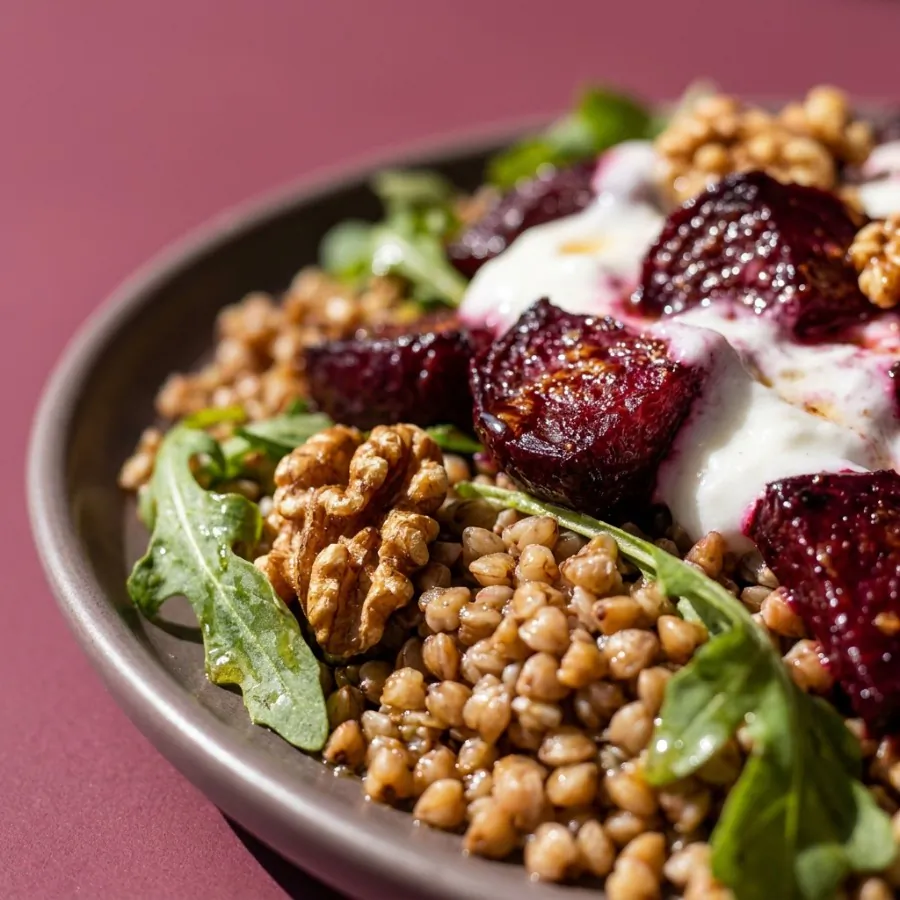 Buchweizensalat mit gerösteter Roter Bete und Walnüssen, Foto 2