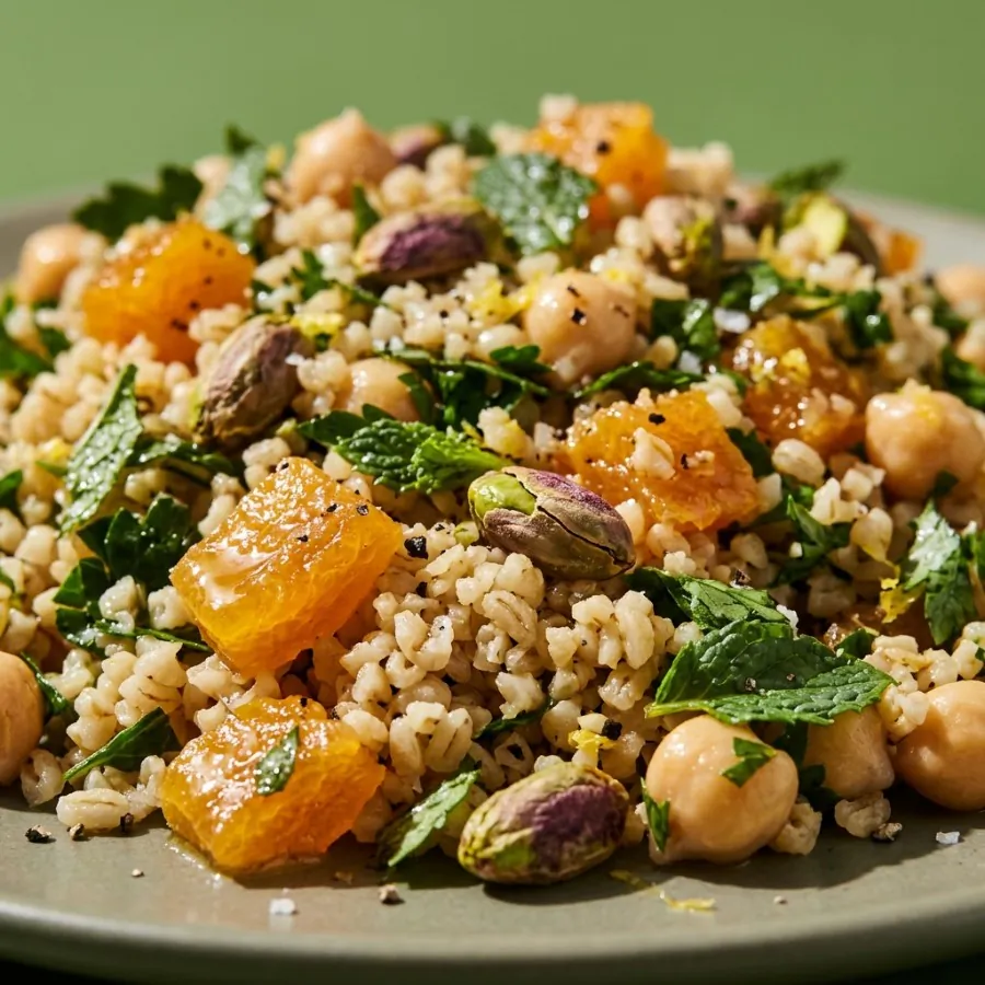 Insalata di bulgur, albicocche e pistacchi, foto 2