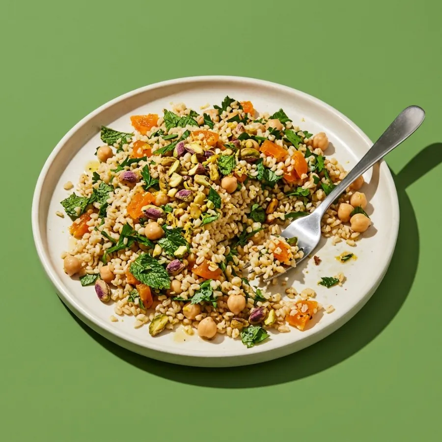Insalata di bulgur, albicocche e pistacchi, foto 3