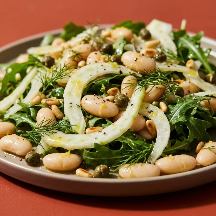 Insalata di cannellini, finocchio e rucola, foto 2
