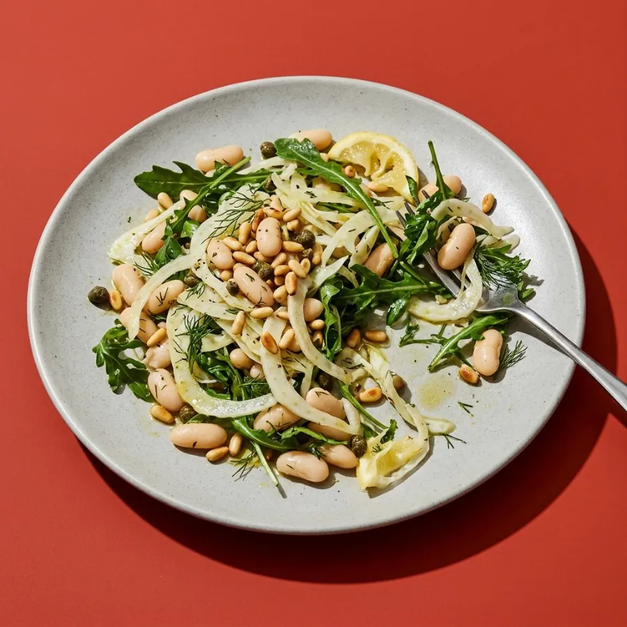 Insalata di cannellini, finocchio e rucola, foto 3