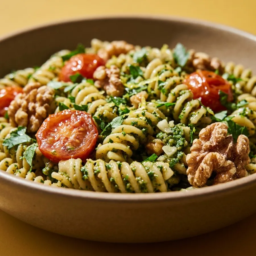 Walnut and parsley pesto pasta, photo 2