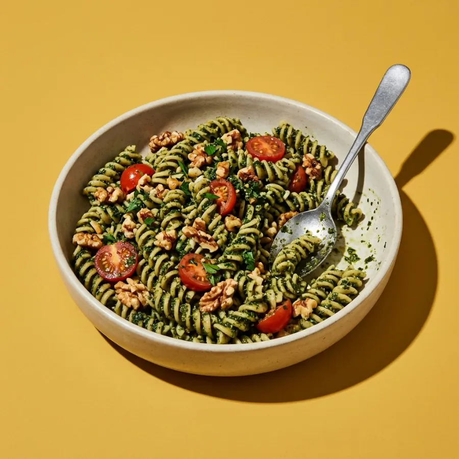 Walnut and parsley pesto pasta, photo 3