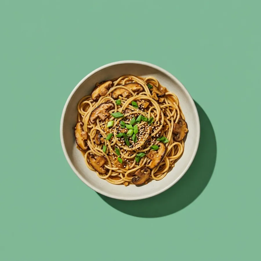 Spaghetti ai funghi e miso