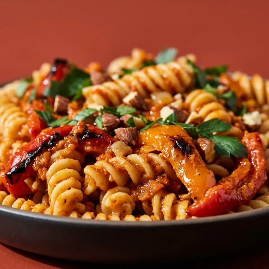 Romesco pasta with roasted peppers, photo 2