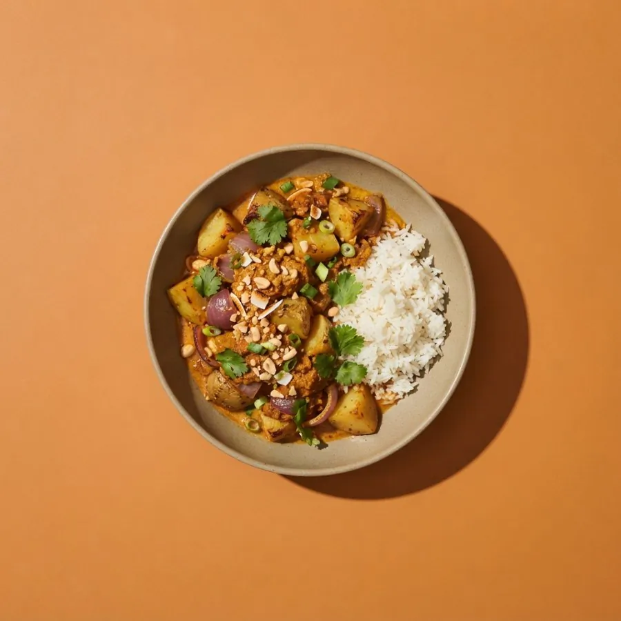 Curry massaman di patate