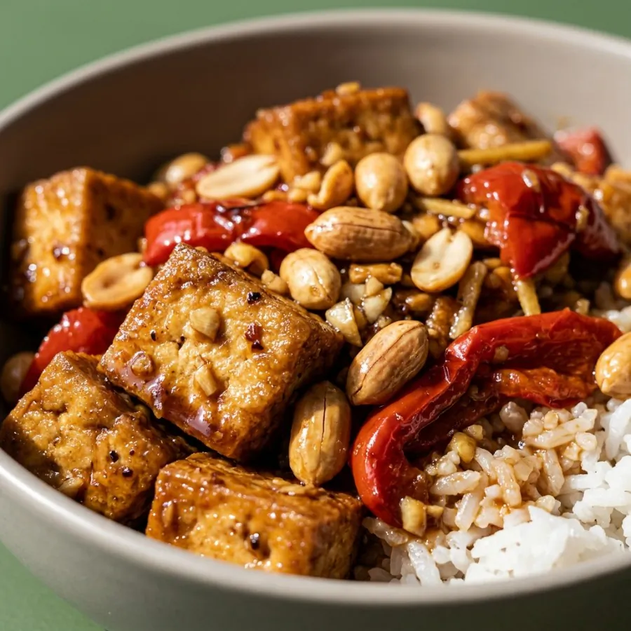 Kung pao tofu with peanuts, photo 2