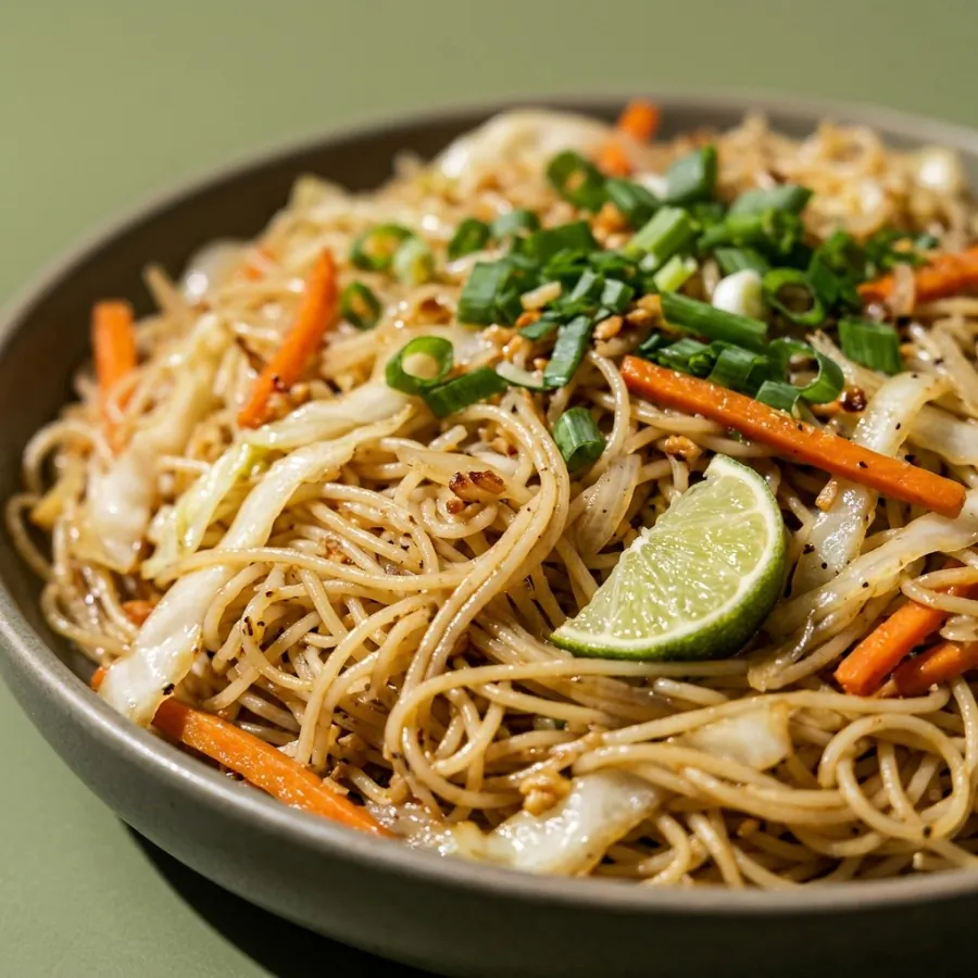 Nouilles de riz façon pancit au chou et à la carotte, photo 2