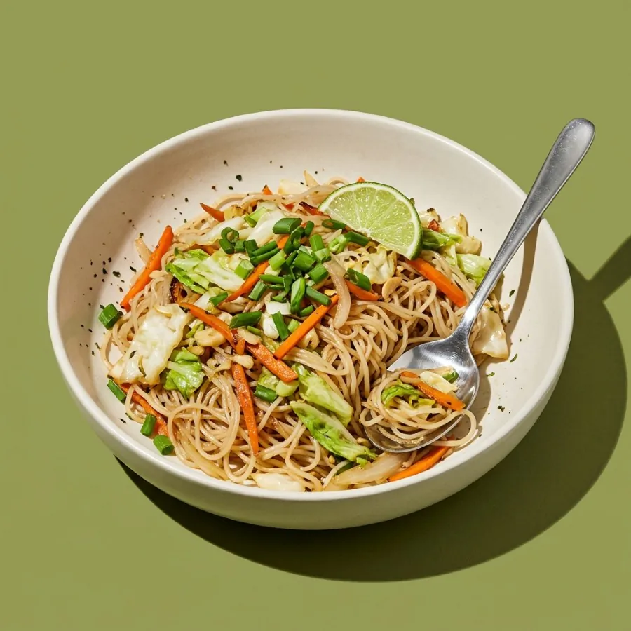 Nouilles de riz façon pancit au chou et à la carotte, photo 3