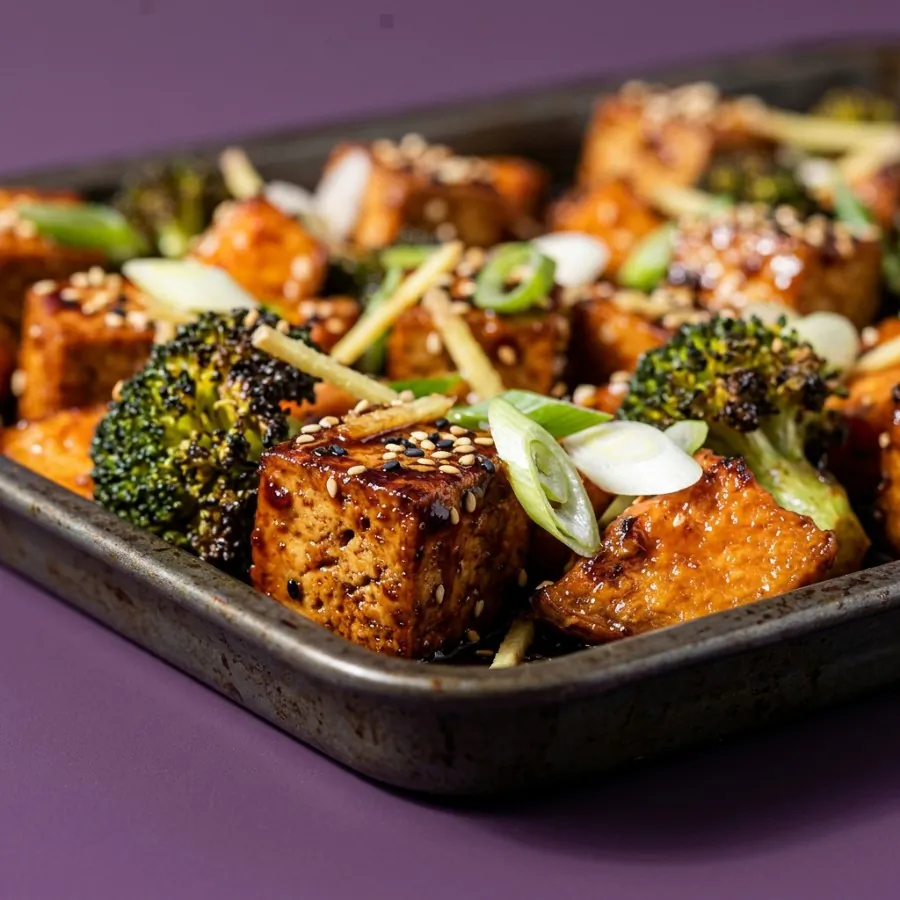 Tofu com tamari e xarope de bordo, brócolis e batata-doce, foto 2