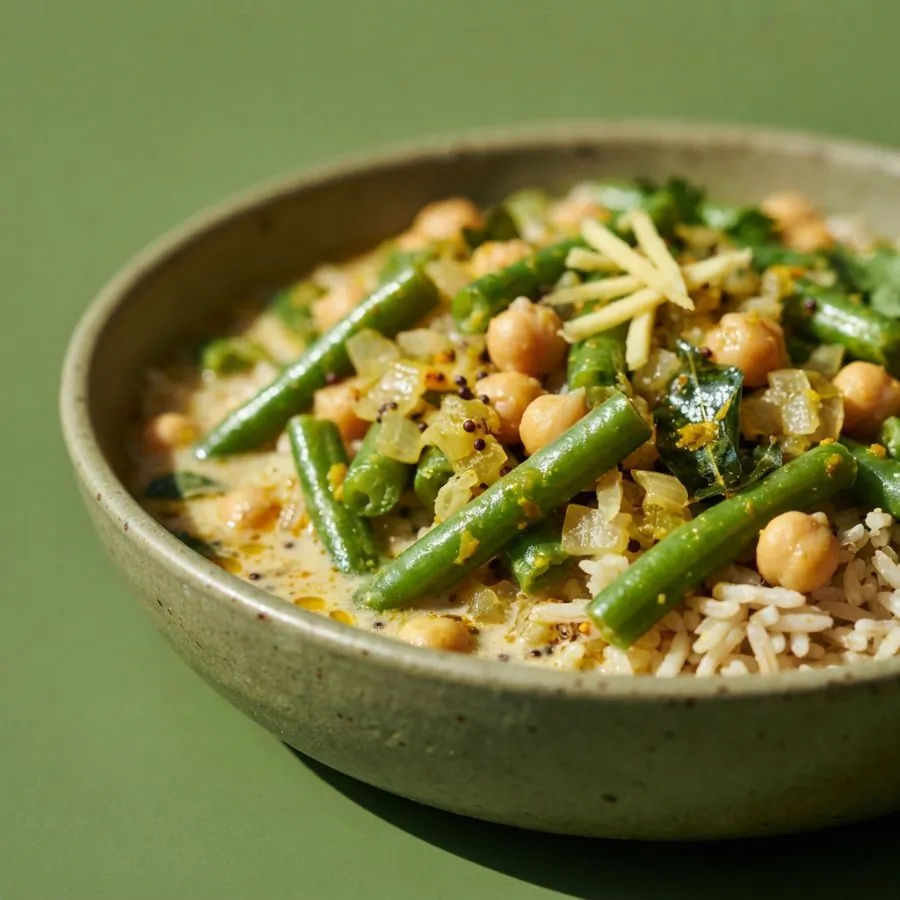 Curry di fagiolini e cocco, foto 2