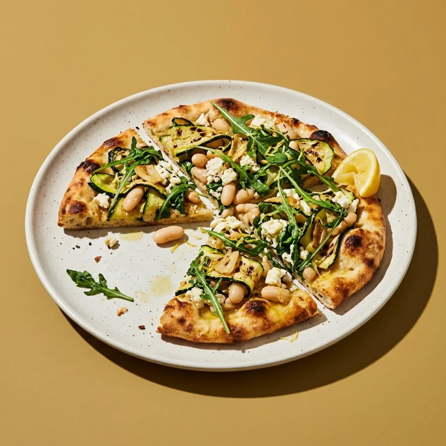 Courgette, white bean and feta flatbreads, photo 3