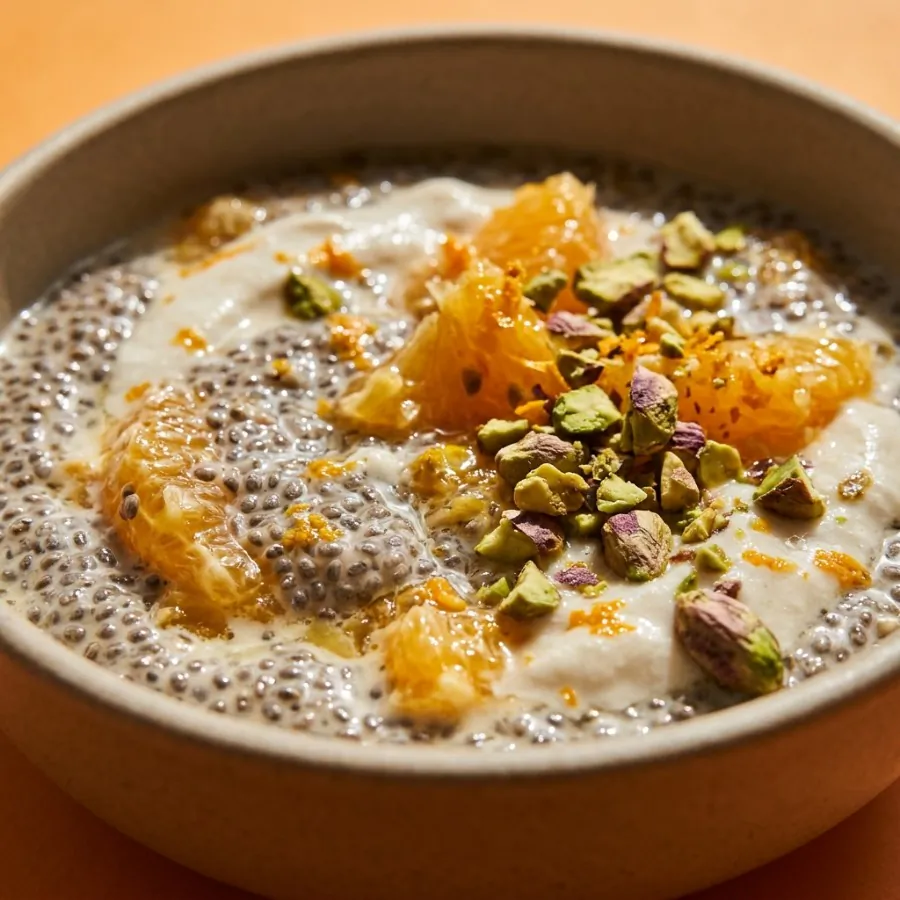 Orange and pistachio chia pots, photo 2