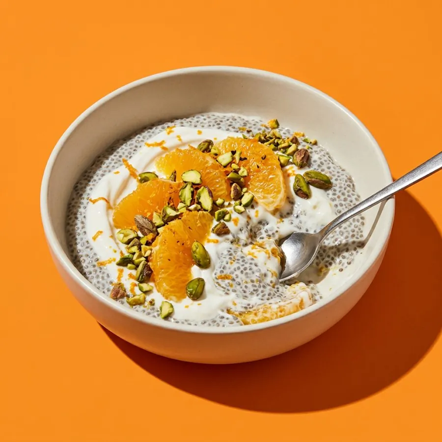 Orange and pistachio chia pots, photo 3