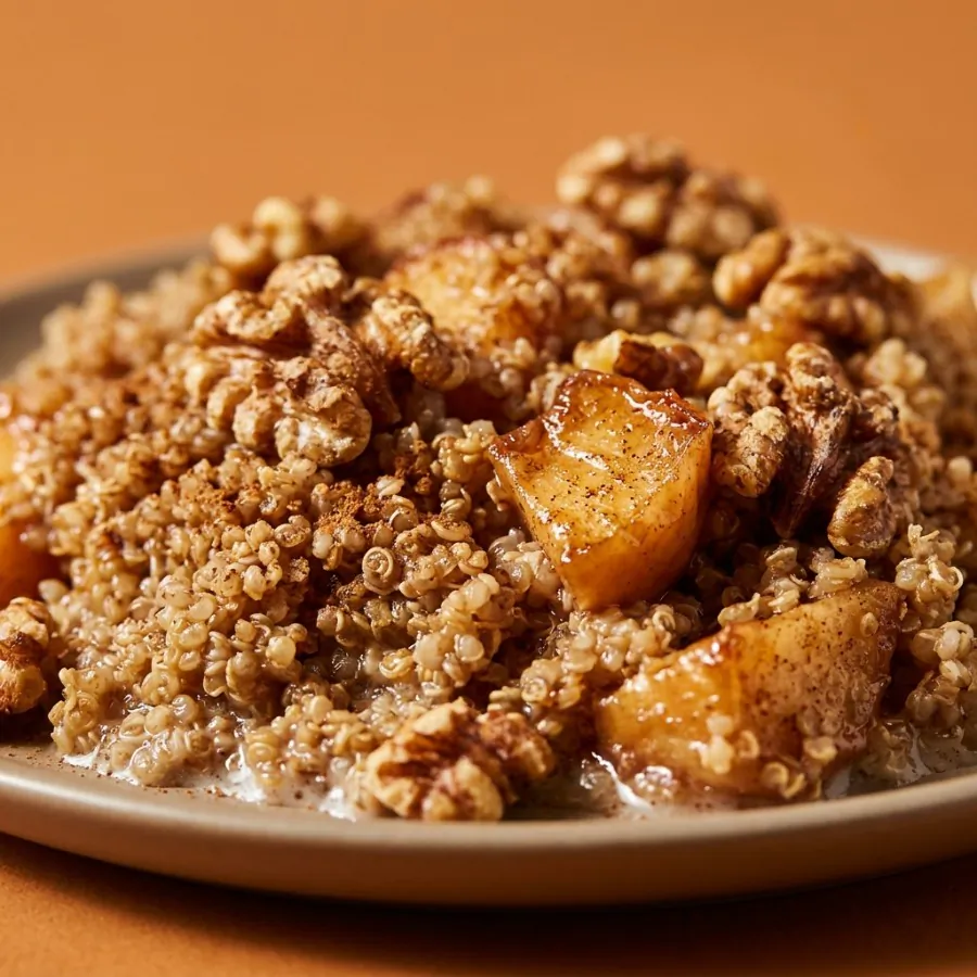 Cinnamon quinoa with baked apples and walnuts, photo 2