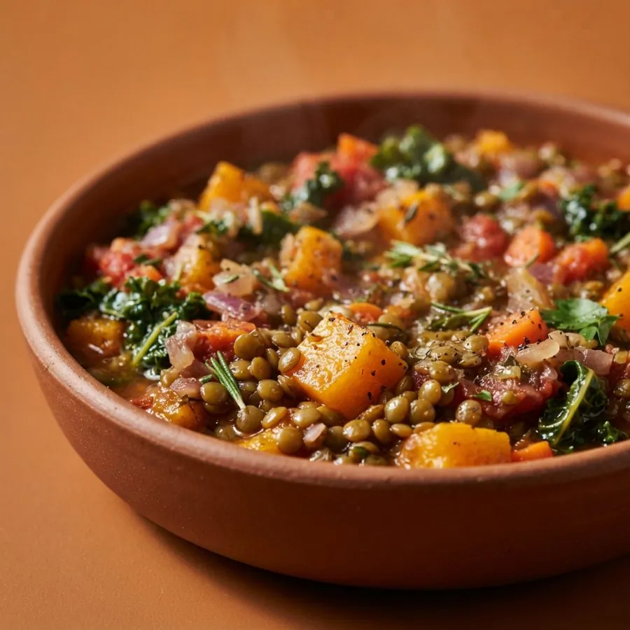 Puy lentil and squash stew, photo 2