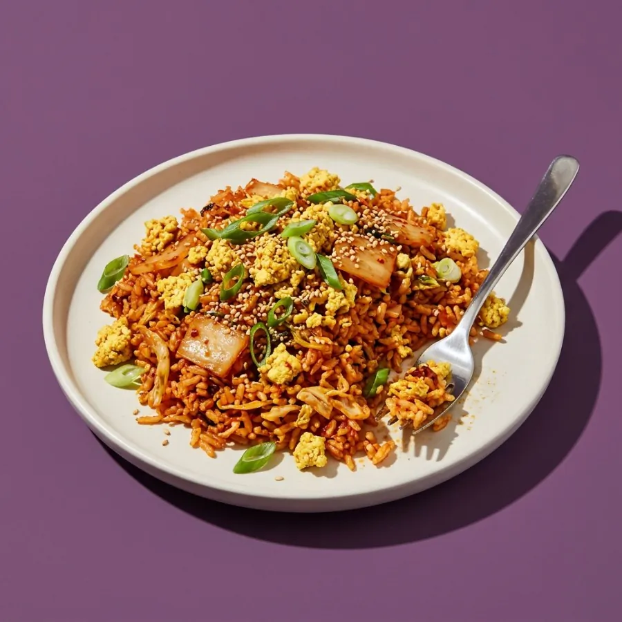 Kimchi fried rice with tofu scramble, photo 3