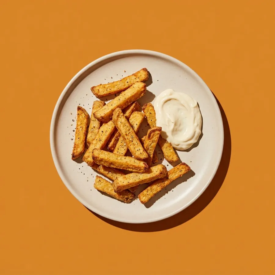 Baked gram flour fries