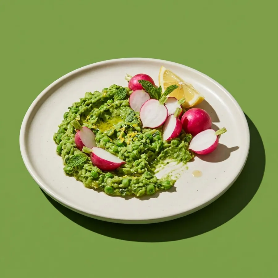 Pea and mint dip with radishes, photo 3