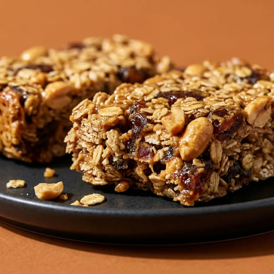 Barritas de avena con dátiles y cacahuete, foto 2