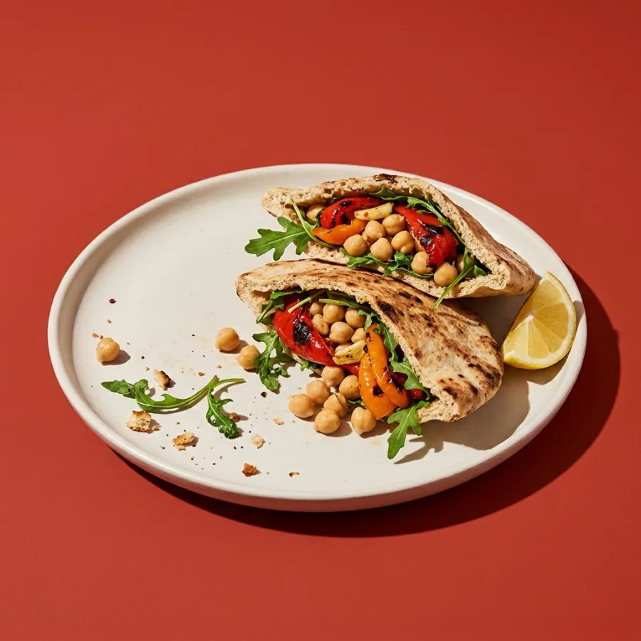 Chickpea and roast pepper pitta pockets, photo 3