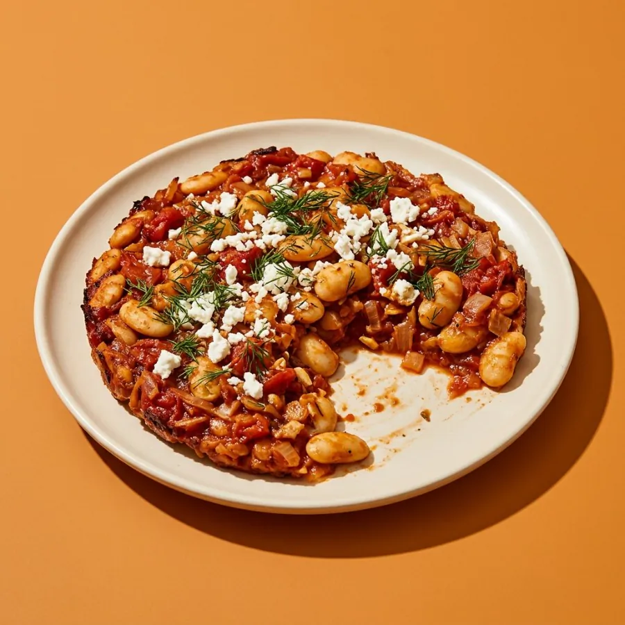 Fagioli bianchi di Spagna al forno con feta e aneto, foto 3