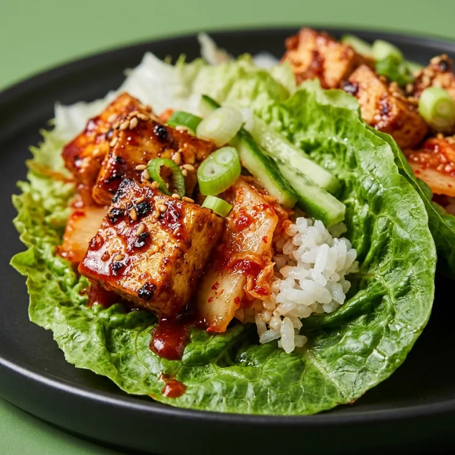 Gochujang tofu lettuce wraps, photo 2