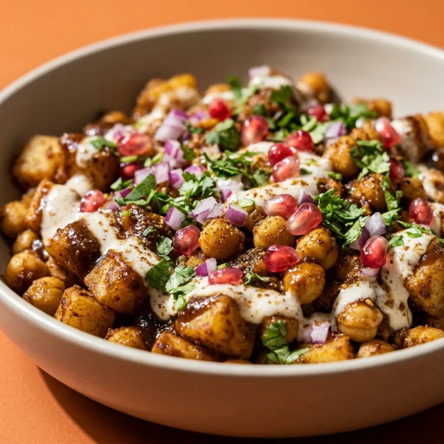 Tigela de chaat de grão-de-bico para compartilhar, foto 2