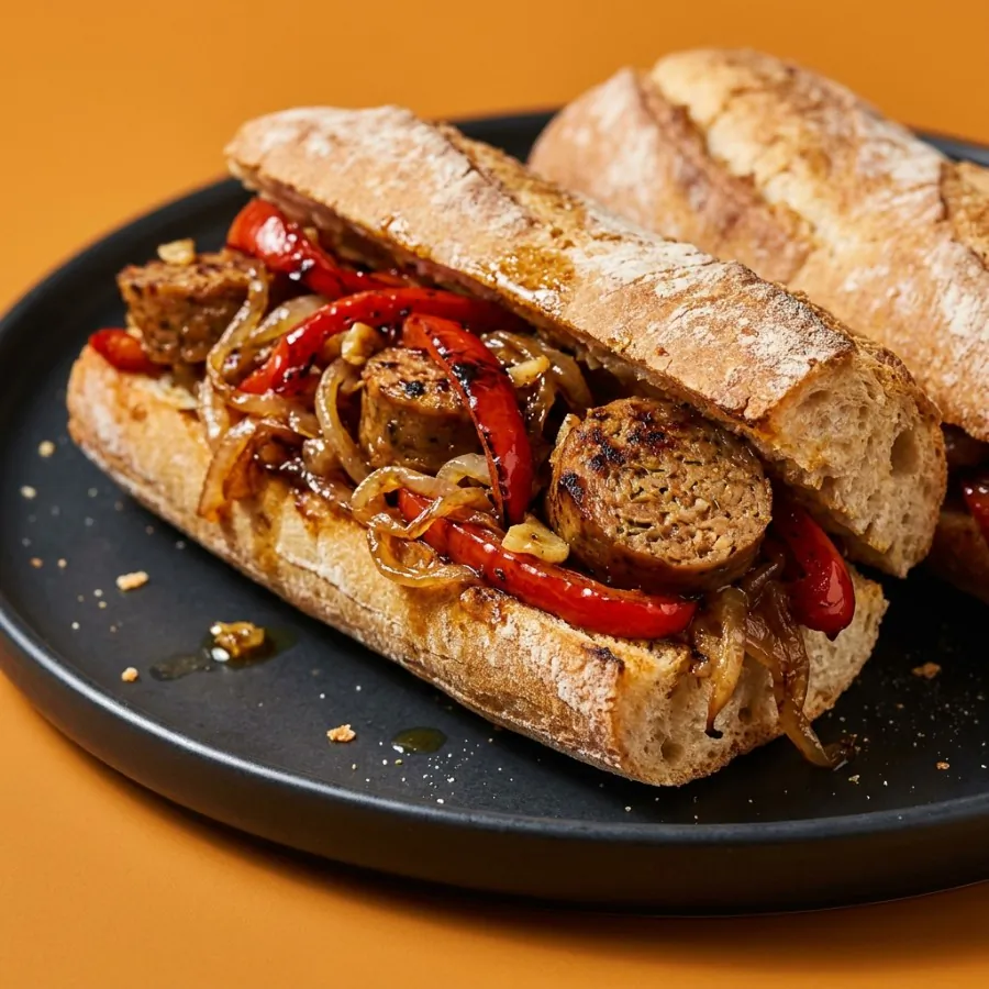 Sausage and pepper baguettes, photo 2