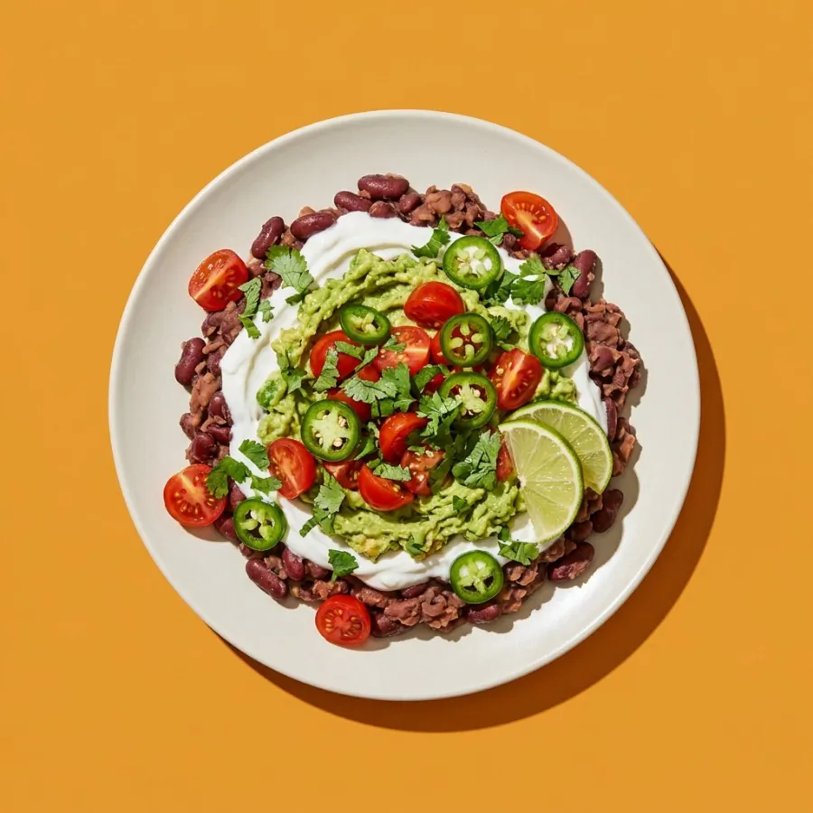 Layered bean dip