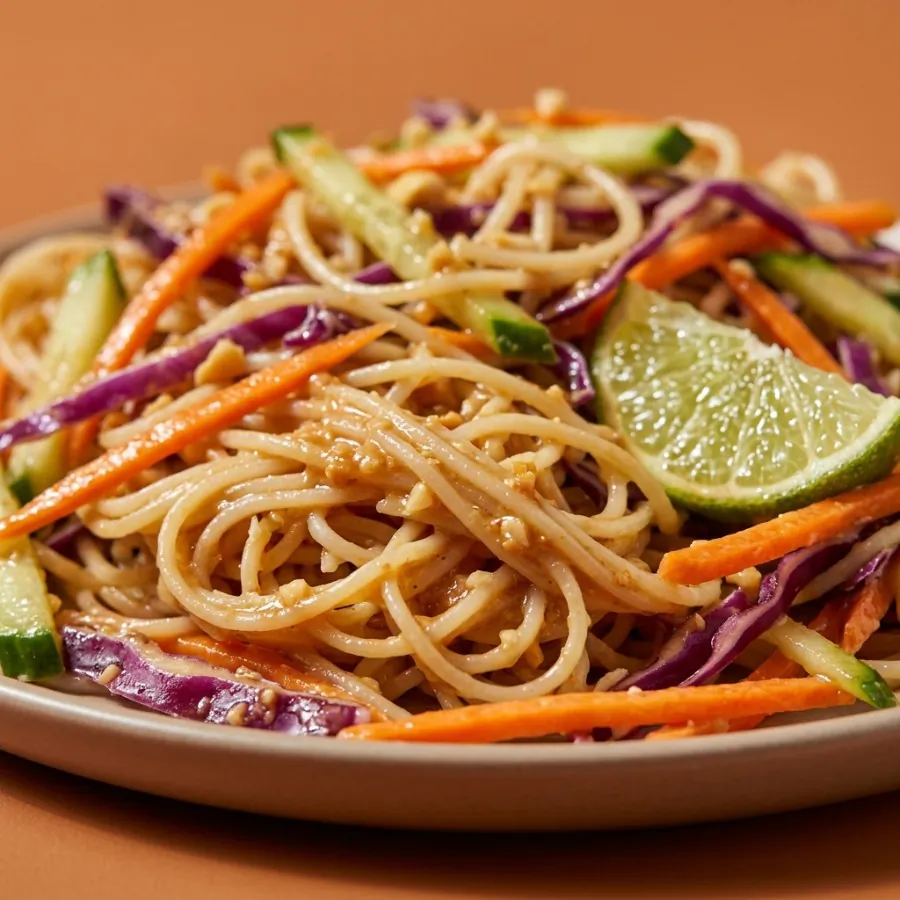 Insalata di noodles di riso al burro di arachidi da condividere, foto 2
