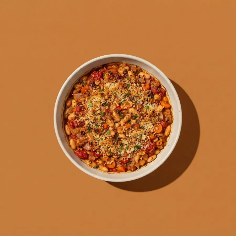 Gratinado de alubias al estilo cassoulet
