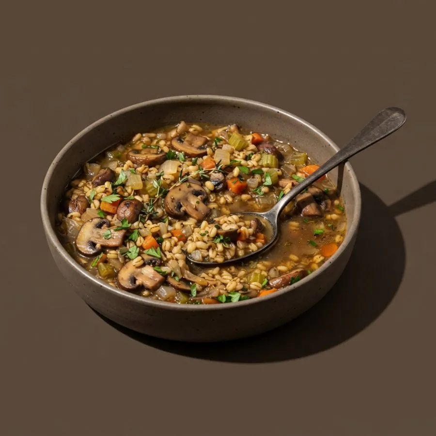 Stufato di funghi e orzo, foto 3