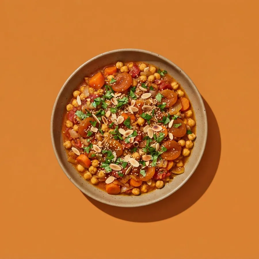 Tagine marroquino de grão-de-bico