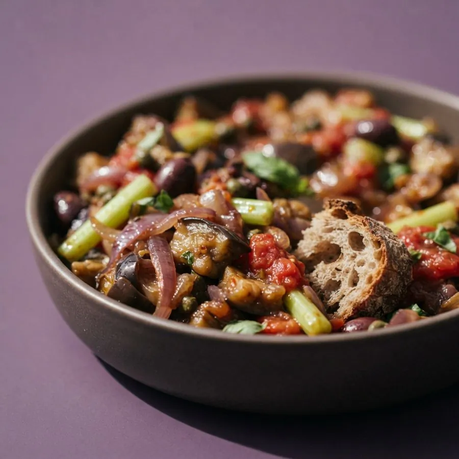 Melanzane in agrodolce in stile caponata, foto 2