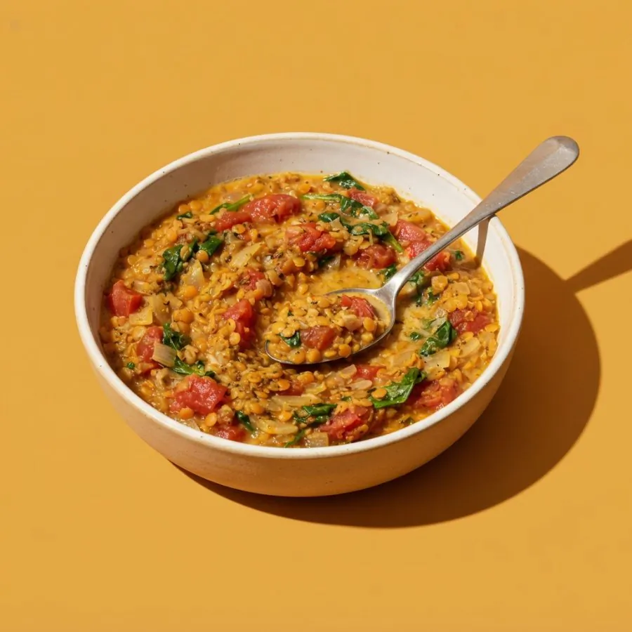 Ragoût de lentilles corail, tomate et coco, photo 3