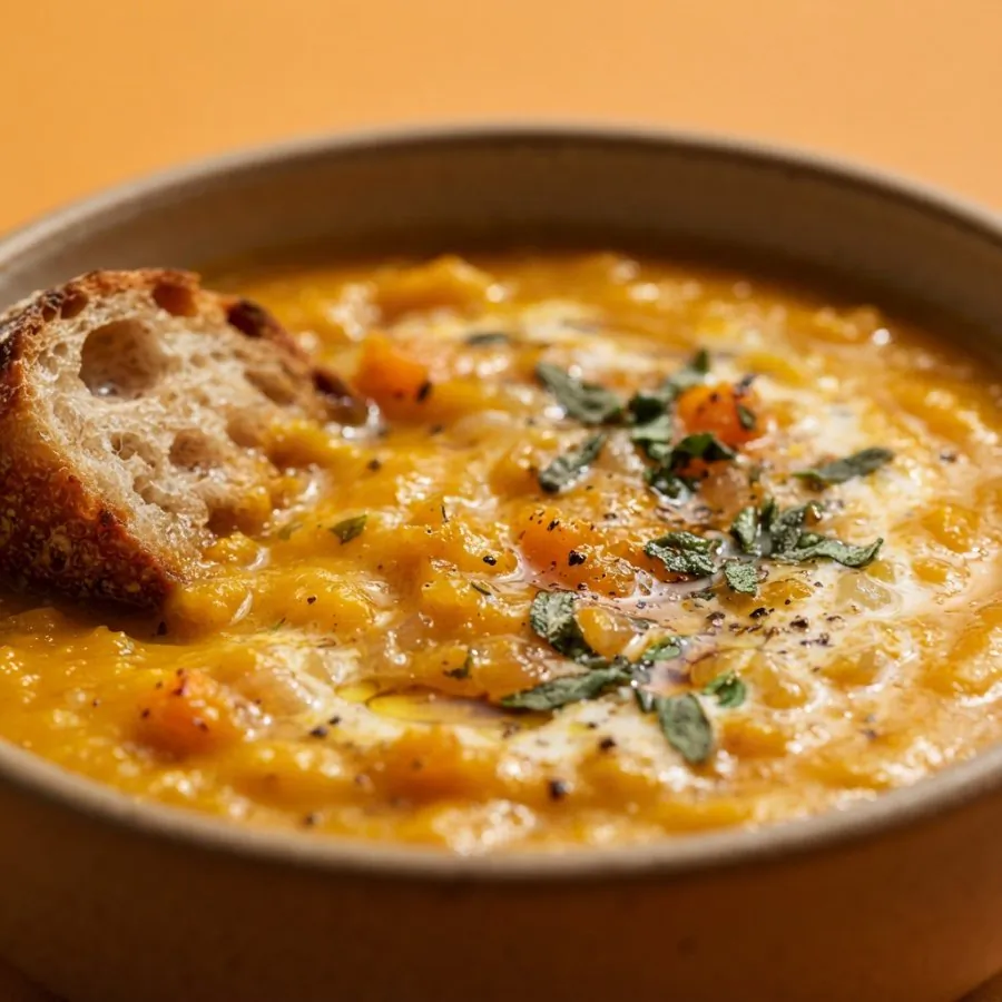 Vellutata di zucca arrosto e salvia, foto 2