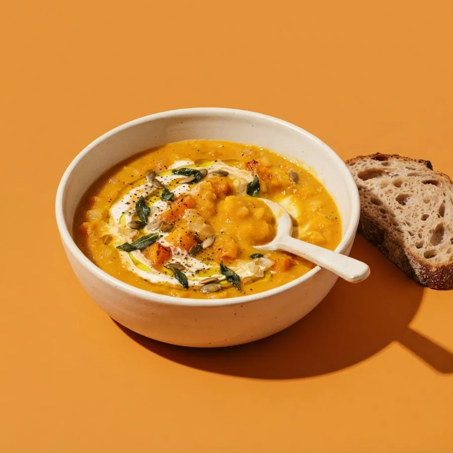 Vellutata di zucca arrosto e salvia, foto 3