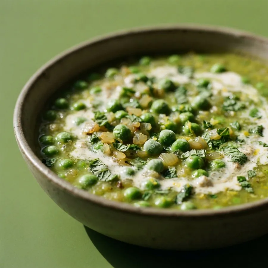Erbsen-Minze-Suppe, Foto 2
