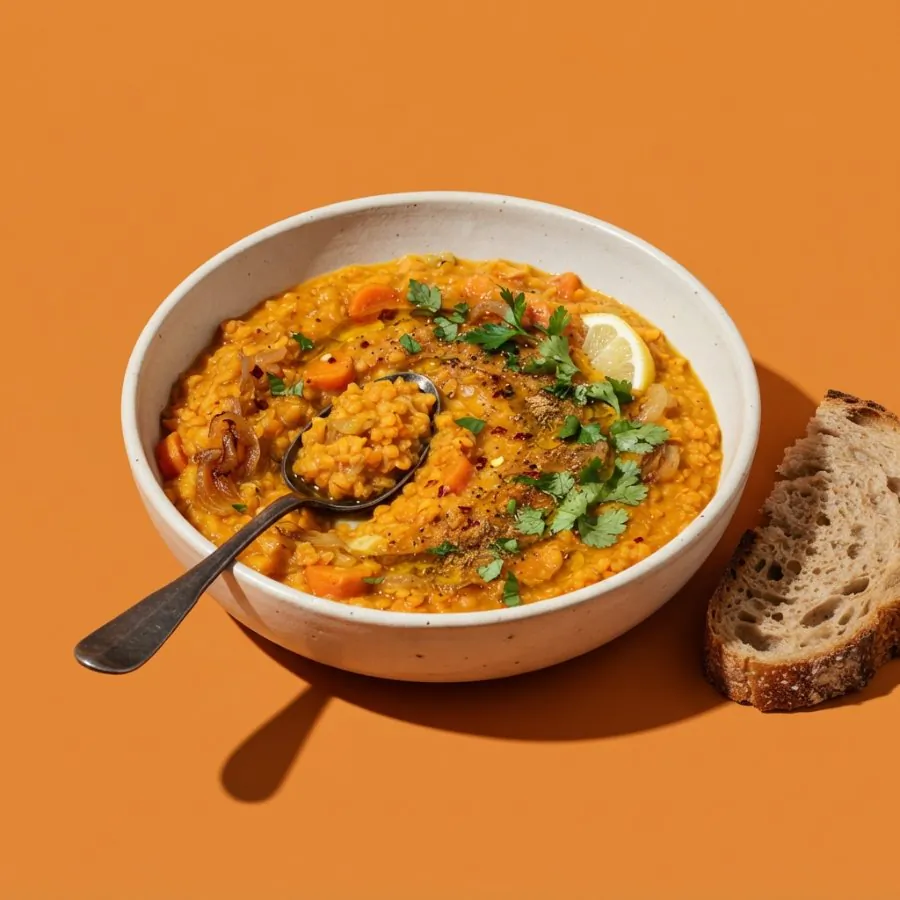 Carrot, lentil and cumin soup, photo 3