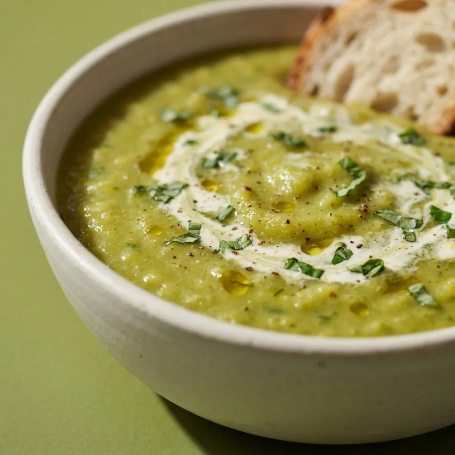 Vellutata di zucchine e basilico, foto 2