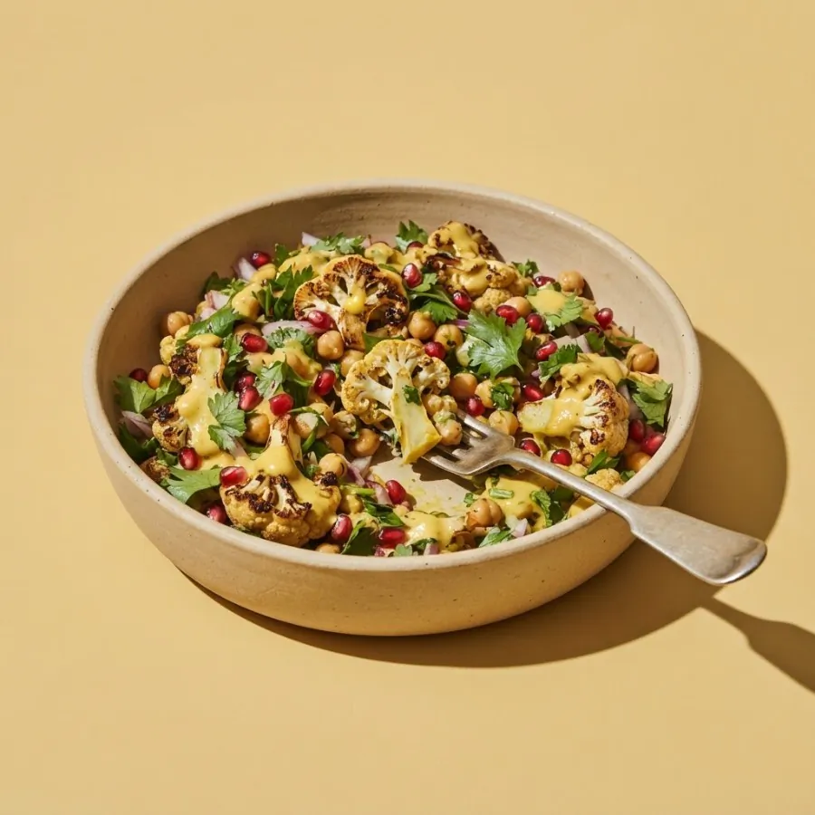 Ensalada de coliflor asada y tahini, foto 3
