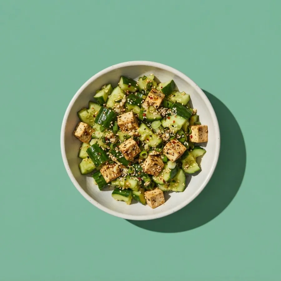 Smashed cucumber and sesame salad