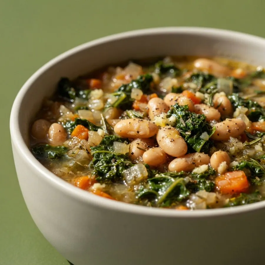 Stufato di fagioli cannellini e cavolo riccio, foto 2